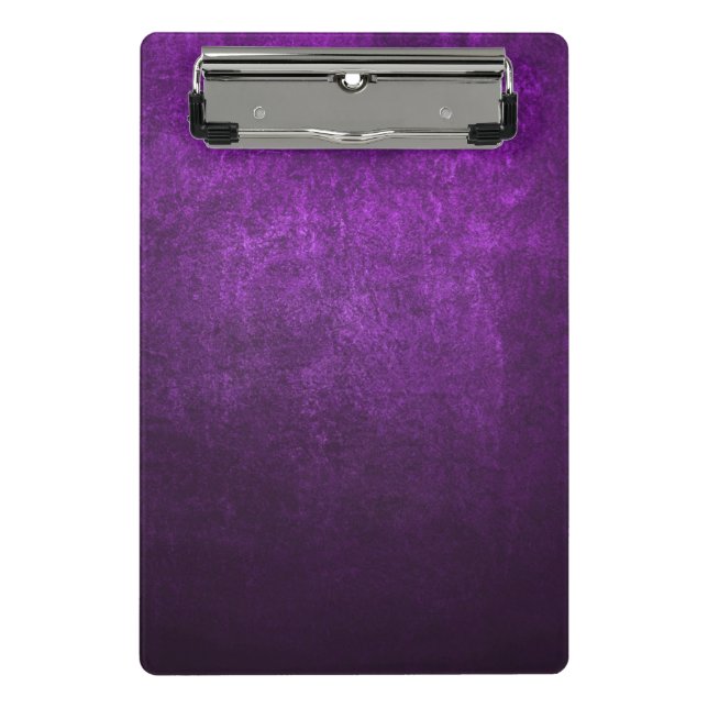 Abstract Purple Background Or Paper With Bright Mini Clipboard (Front)