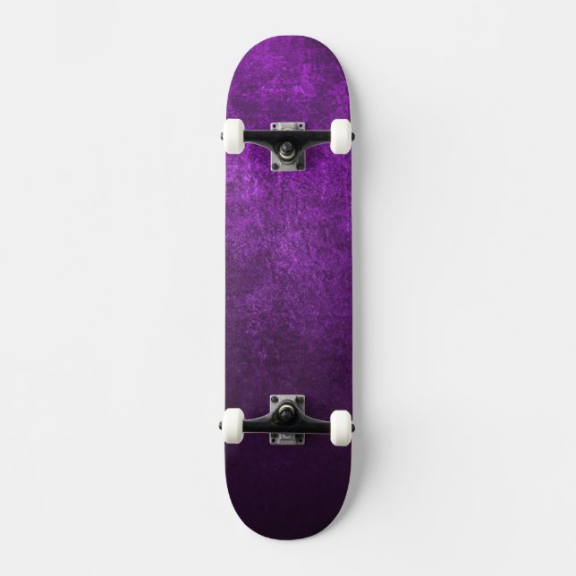 Abstract Purple Background Or Paper With Bright Skateboard (Front)