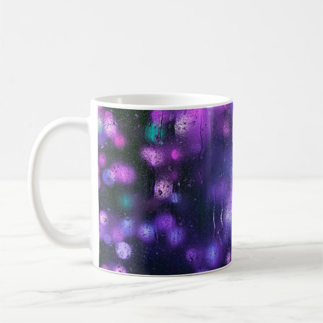 Abstract purple background texture coffee mug (Left)