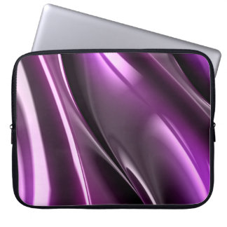 Abstract Purple Black Neoprene Laptop Sleeve 15''