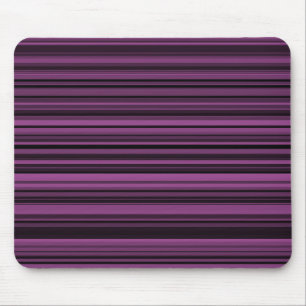 Abstract Purple Black Stripes Mouse Mat