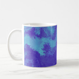 Abstract Purple Blue Diffusion Coffee Mug