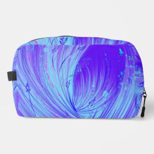 Abstract purple blue Enchanted Garden Dopp Kit