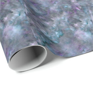 Abstract purple blue quartz marble granite   wrapping paper