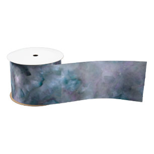 Abstract purple blue teal quartz marble granite satin ribbon