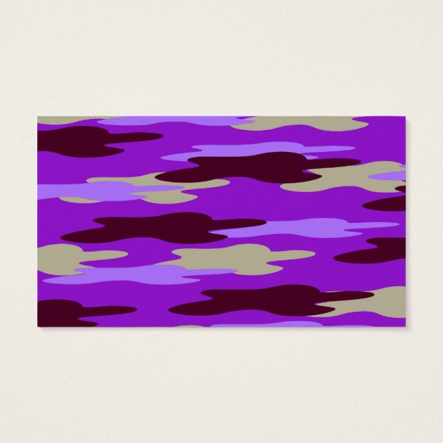 Abstract Purple Camo Camouflage (Back)