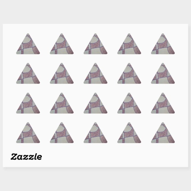 Abstract Purple Customisable Sticker (Sheet)