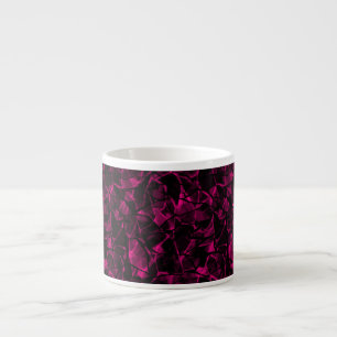 Abstract purple espresso cup