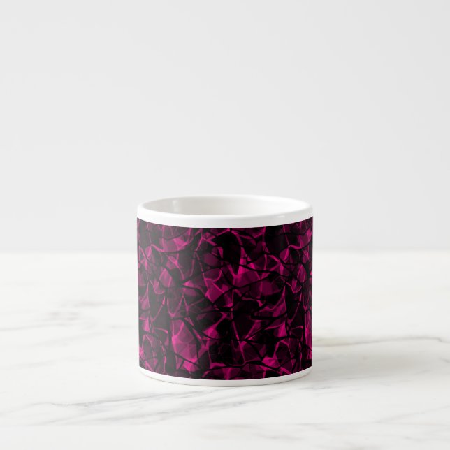 Abstract purple espresso cup (Front)