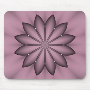 Abstract Purple Flower Mousepad