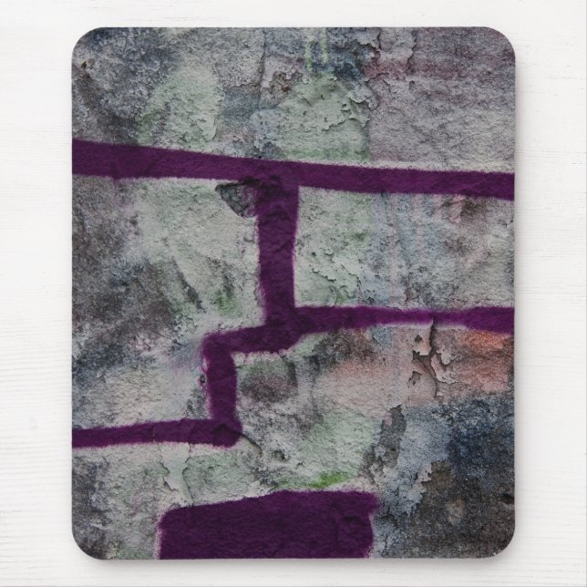 Abstract purple graffiti mouse mat (Front)