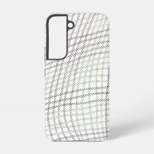 Abstract Purple Green White Crooked Fabric Samsung Galaxy Case