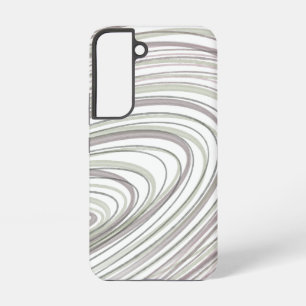Abstract Purple Green White Swirls Samsung Galaxy Case
