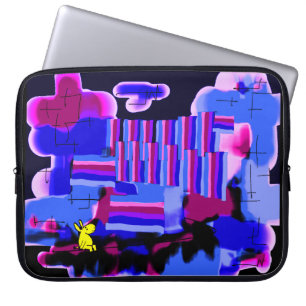 abstract purple haze laptop sleeve