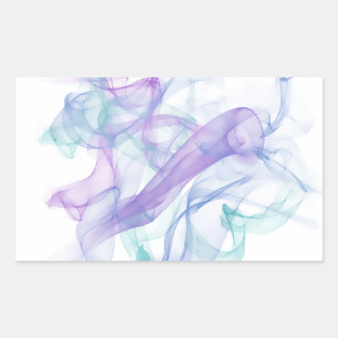Abstract Purple Haze Rectangular Sticker