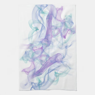 Abstract Purple Haze Tea Towel