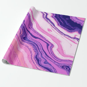 Abstract Purple Marble Pattern – Elegant Wrapping Paper