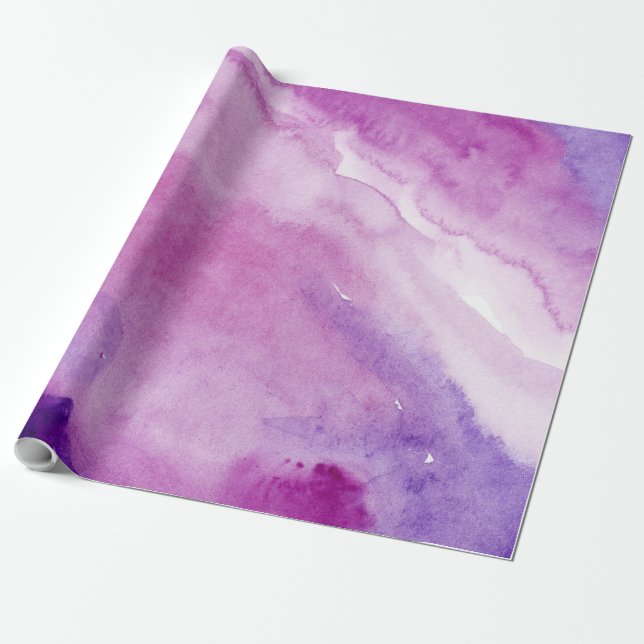 Abstract Purple Marble Wrapping Paper (Unrolled)