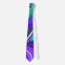 Abstract Purple N Teal Swirls Tie