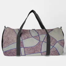 Abstract Purple Print Cut Sew Bag