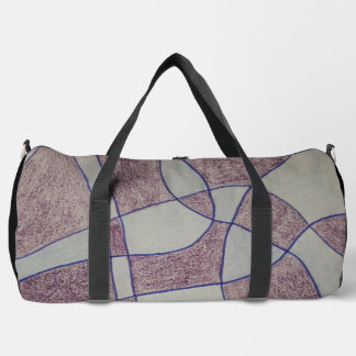 Abstract Purple Print Cut Sew Bag
