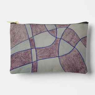 Abstract Purple Print Cut Sew Bag