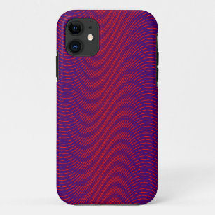   Abstract Purple & Red Psychedelic Stripes Trippy Case-Mate iPhone Case