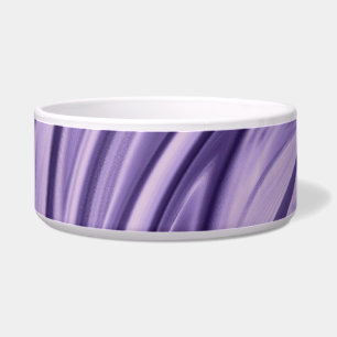 Abstract Purple Satin (Pet) Bowl