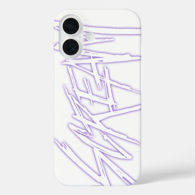 Abstract Purple Scream Lettering Secret Image Case-Mate iPhone Case (Back)