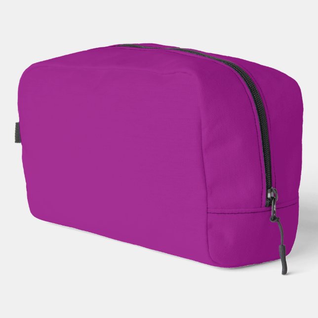 Abstract purple Solid Plain Color Dopp Kit (Right Corner)