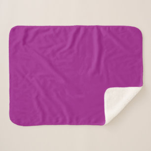 Abstract purple Solid Plain Color Sherpa Blanket