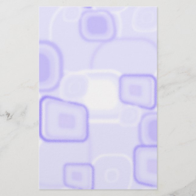 Abstract Purple Square Stationary Stationery (Front)