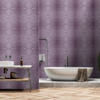 Abstract Purple Striped Pattern Wallpaper