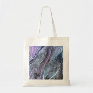 Abstract Purple & Teal Flow Tote Bag