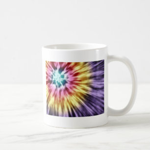 Abstract Purple Tie Dye Coffee Mug