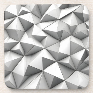 abstract pyramides grey coaster