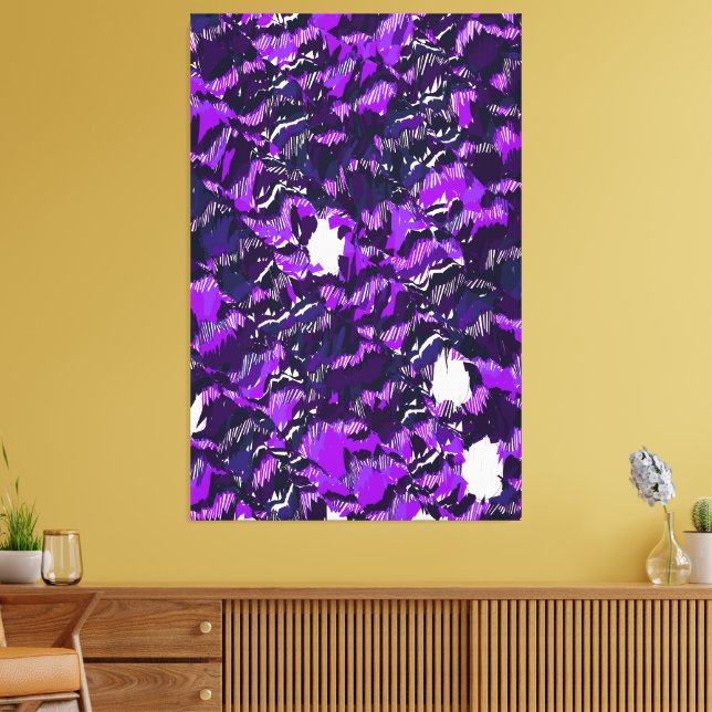 Abstract Quantum Landscape Design  Canvas Print (Insitu(LivingRoom))