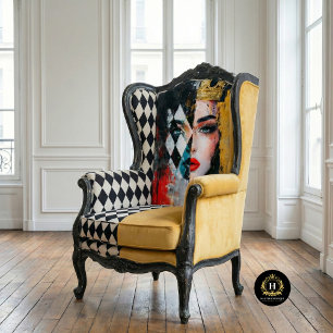 Abstract Queen Portrait Furniture Decoupage Tissue Paper