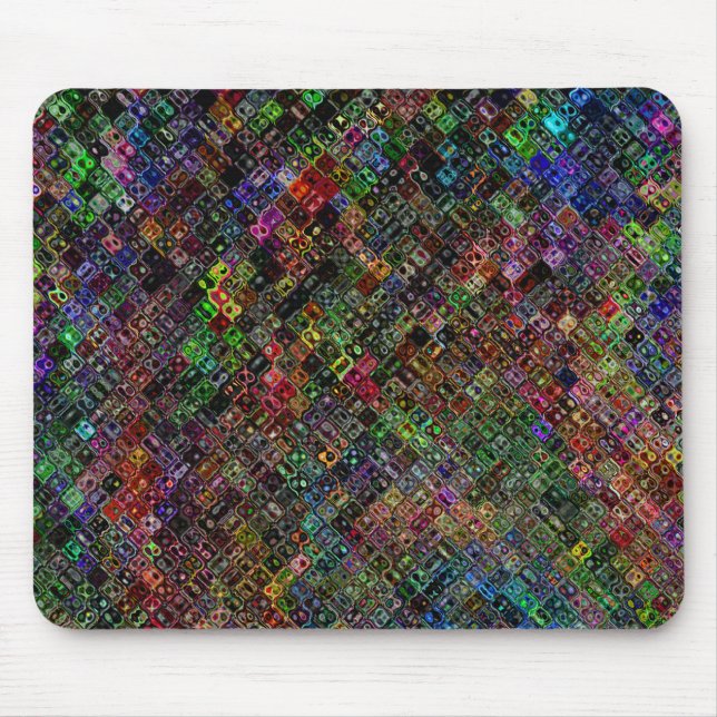 Abstract Quilt Mouse Mat (Front)