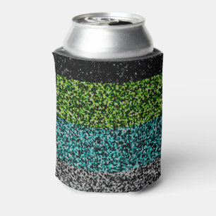 Abstract Quioromantic Pride Flag Can Cooler