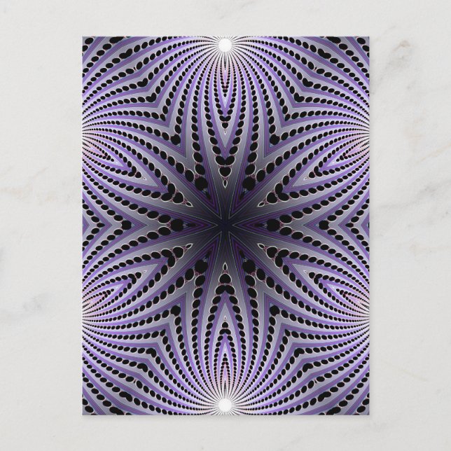 Abstract Radial Design: Postcard (Front)
