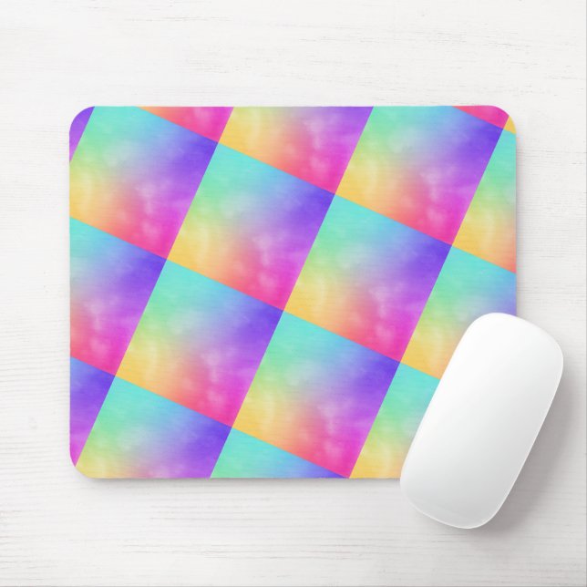 Abstract Rainbow Angled Design  Mouse Mat (With Mouse)