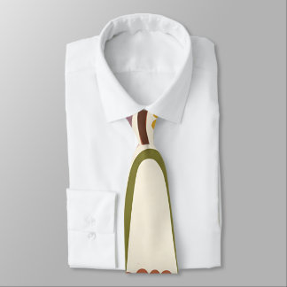 Abstract Rainbow Arch Olive Vintage Neck Tie