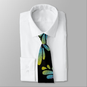 Abstract Rainbow Butterfly Wings Tie