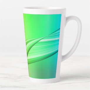 Abstract Rainbow Colours Banner Latte Mug