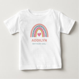 Abstract Rainbow Cute Girls Birthday Baby T-Shirt