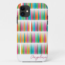 Abstract rainbow drops pattern Custom Name