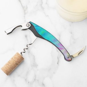 Abstract Rainbow Flowing Stripe Design Corkscrew