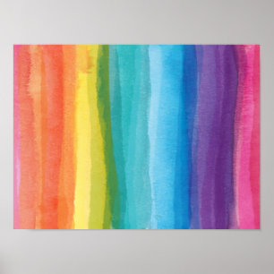 Abstract Rainbow Gradient Poster
