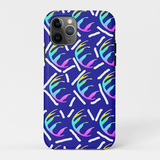 ABSTRACT RAINBOW LEAVES Case-Mate iPhone CASE (Back)
